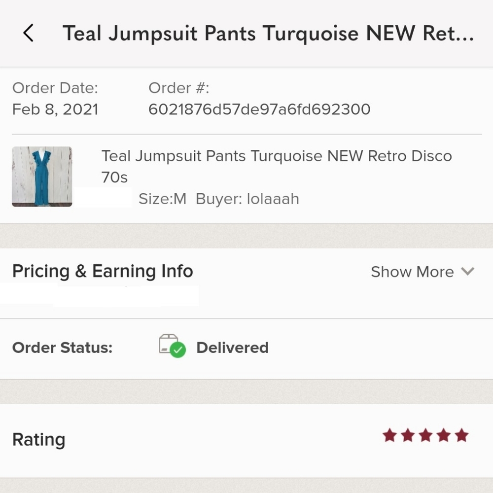 Teal Jumpsuit Pants Turquoise NEW Retro Disco 70s - Picture 12 of 12